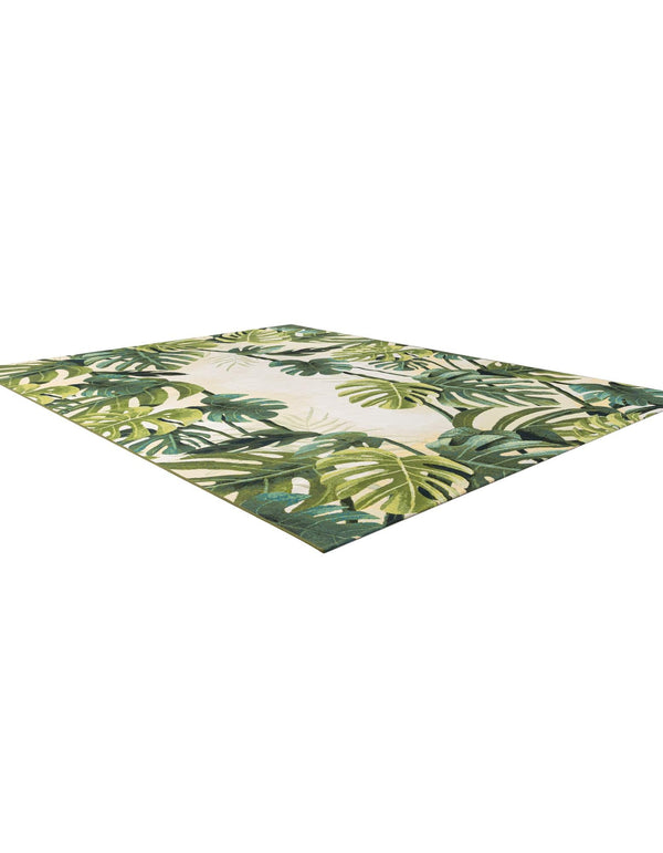 Seaside Blooms Collection Area Rug - Ivy Rectangle Green lifestyle 5