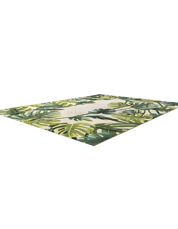Seaside Blooms Collection Area Rug - Ivy Rectangle Green lifestyle 6