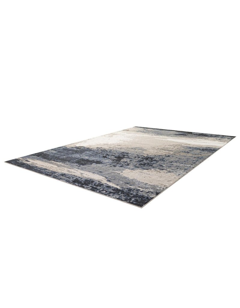 Copenhagen Edge Collection Area Rug - Nyhavn Rectangle Blue lifestyle 12