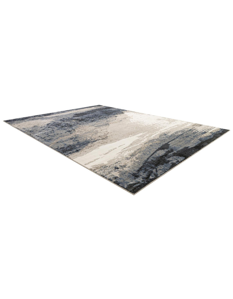 Copenhagen Edge Collection Area Rug - Nyhavn Rectangle Blue lifestyle 13