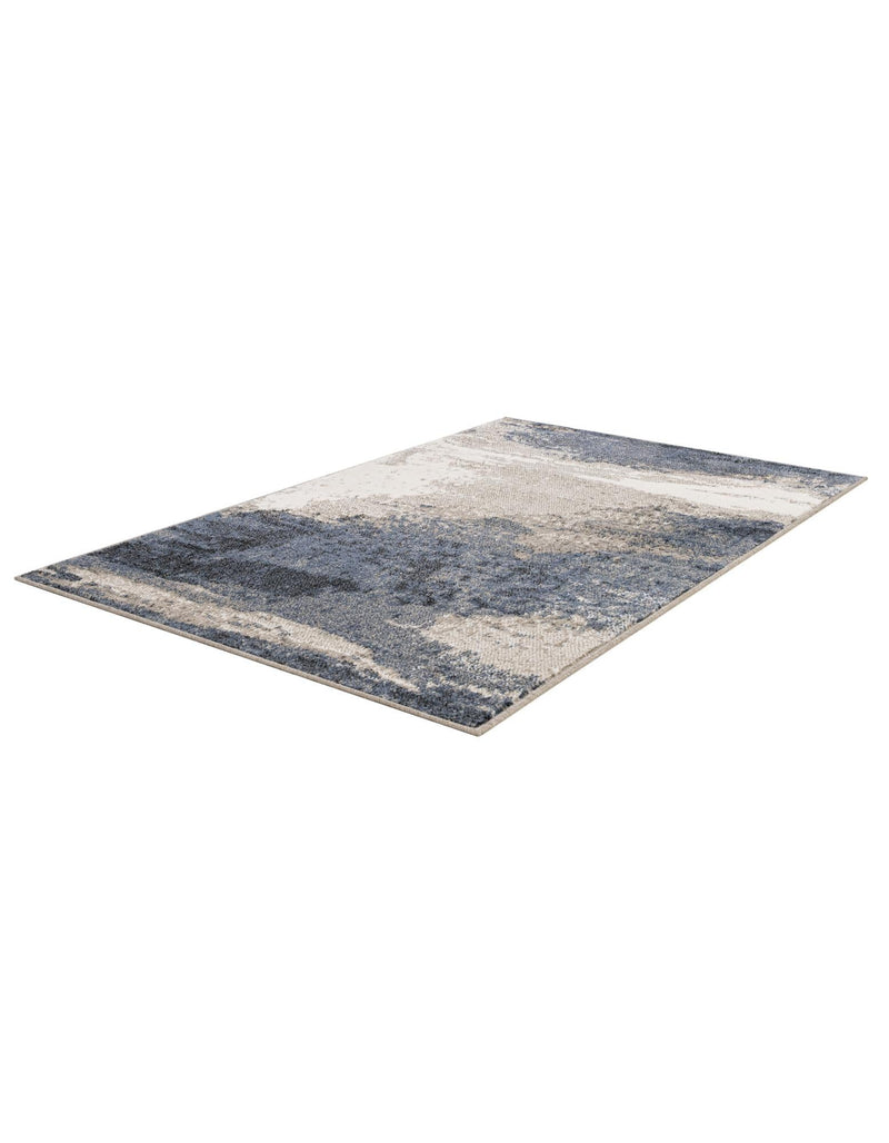 Copenhagen Edge Collection Area Rug - Nyhavn Rectangle Blue lifestyle 5