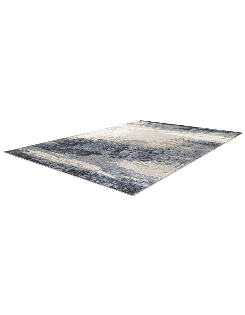 Copenhagen Edge Collection Area Rug - Nyhavn Rectangle Blue lifestyle 6