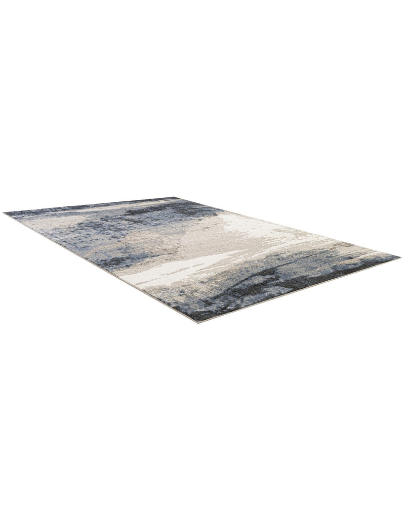Copenhagen Edge Collection Area Rug - Nyhavn Rectangle Blue lifestyle 7