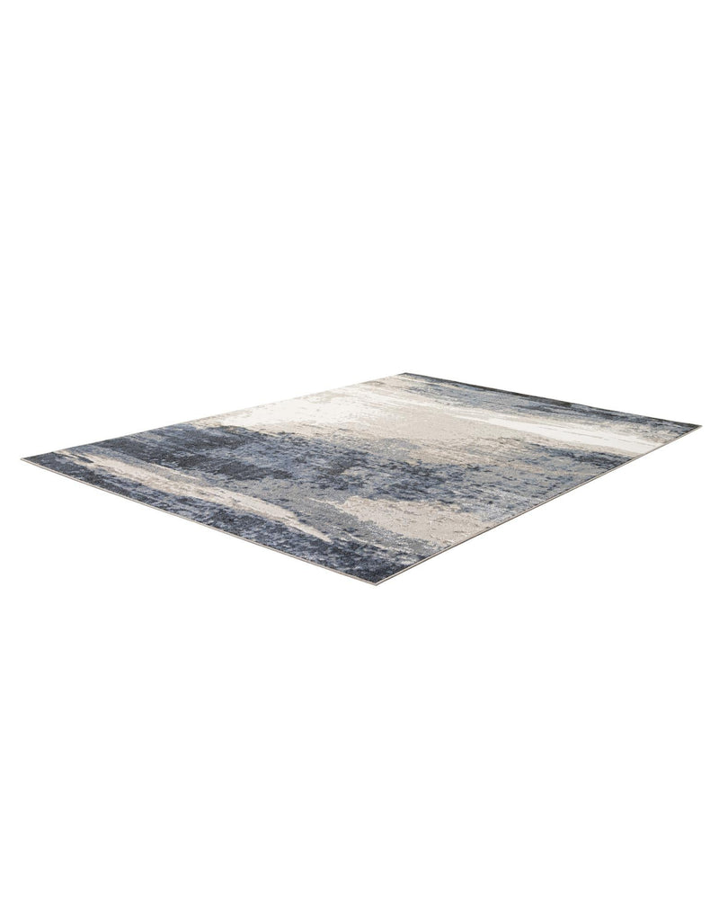 Copenhagen Edge Collection Area Rug - Nyhavn Rectangle Blue lifestyle 8