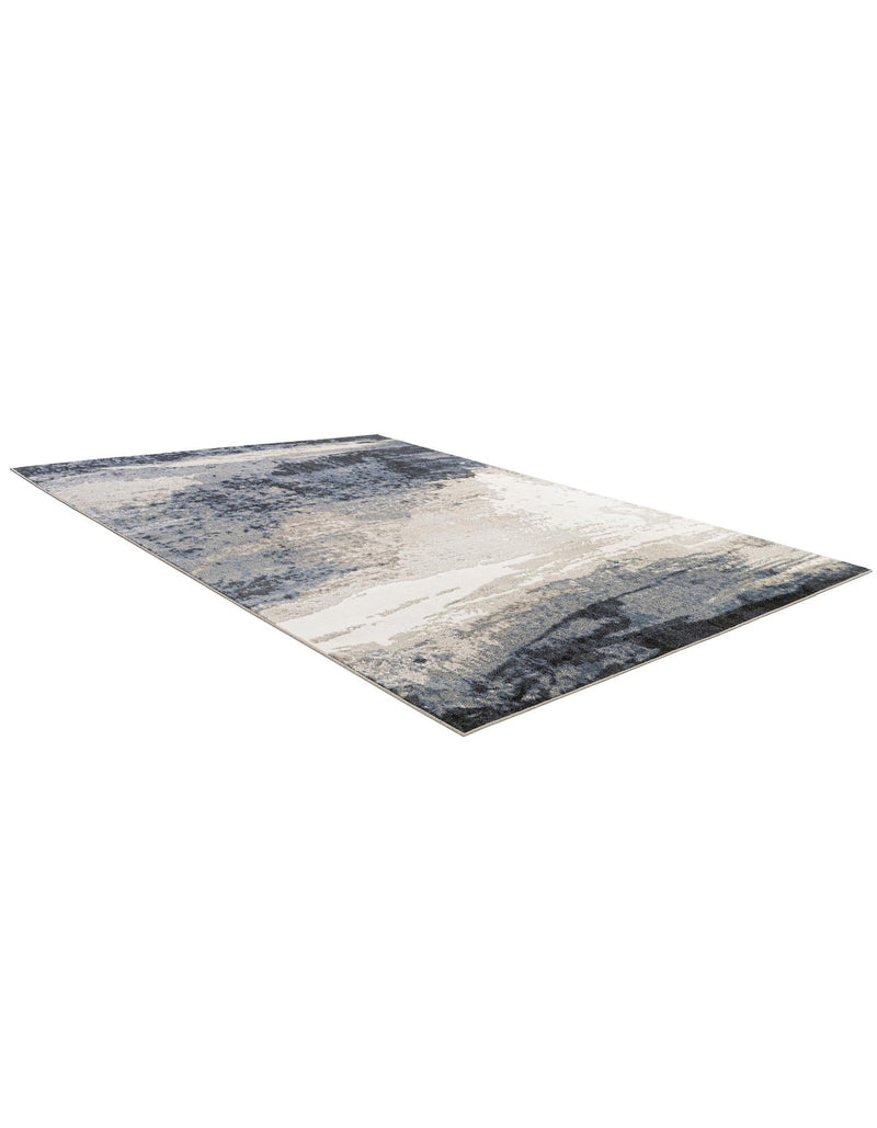 Copenhagen Edge Collection Area Rug - Nyhavn Rectangle Blue lifestyle 9
