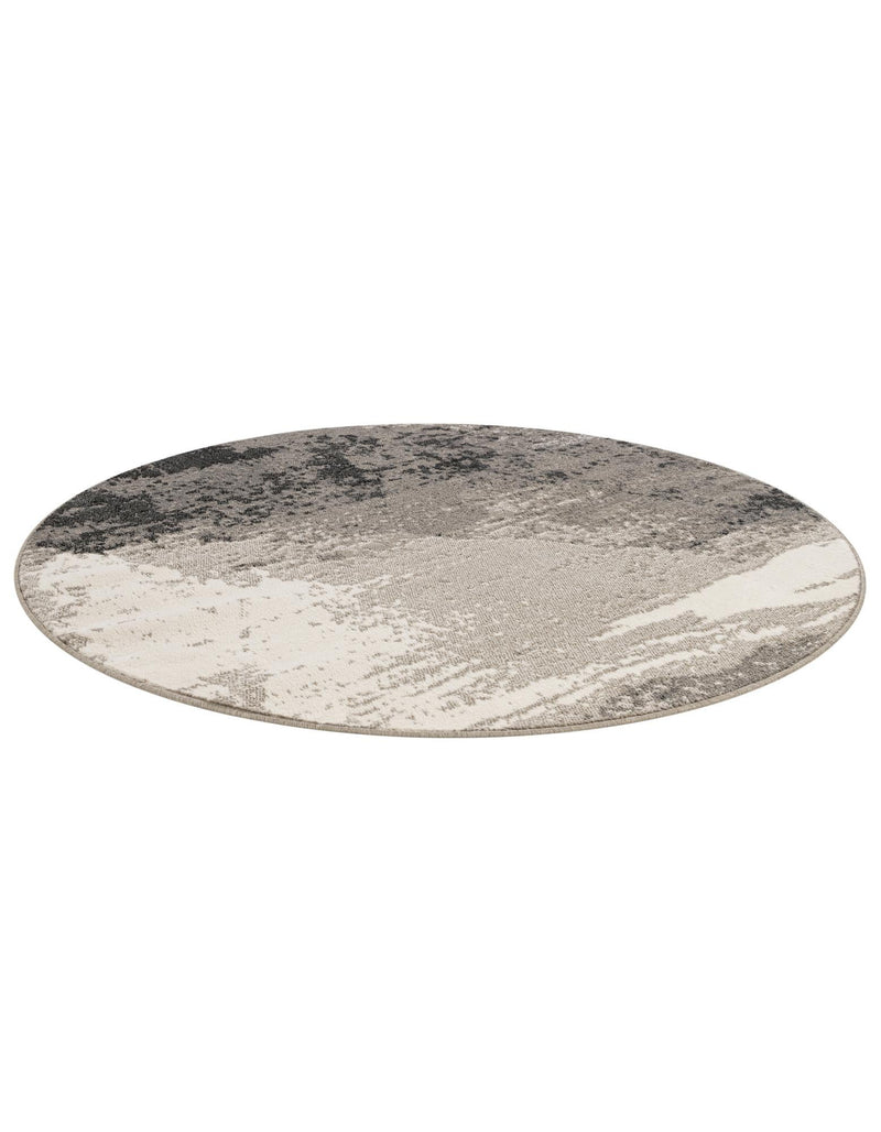 Copenhagen Edge Collection Area Rug - Nyhavn Round Black lifestyle 54