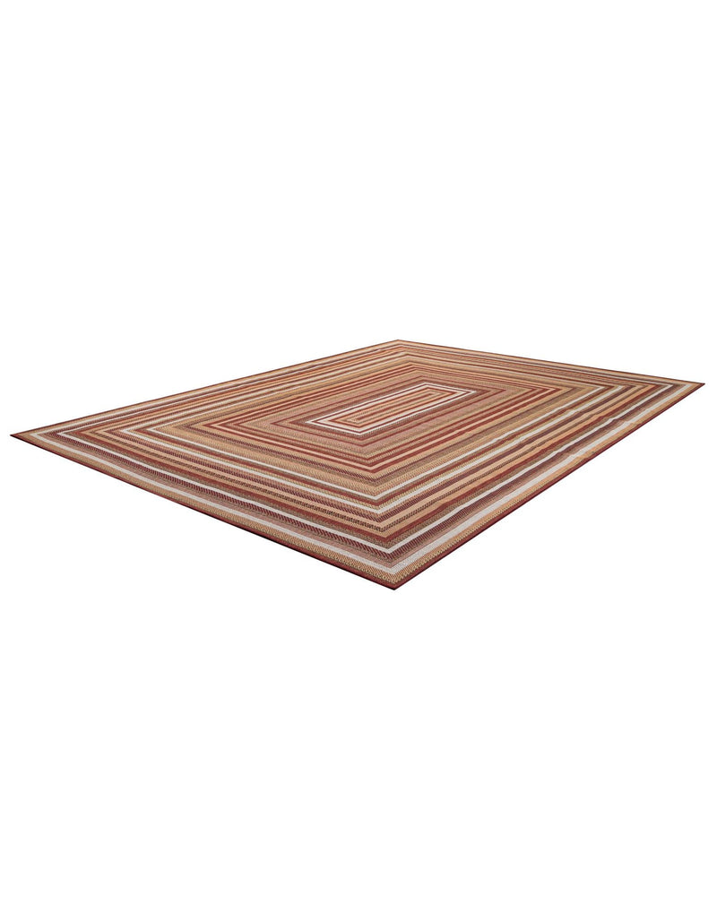 Coastal Terrace Collection Area Rug - Seashell Rectangle Burgundy lifestyle 26