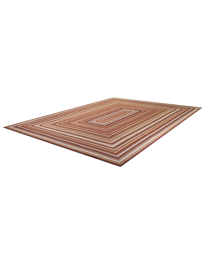 Coastal Terrace Collection Area Rug - Seashell Rectangle Burgundy lifestyle 31