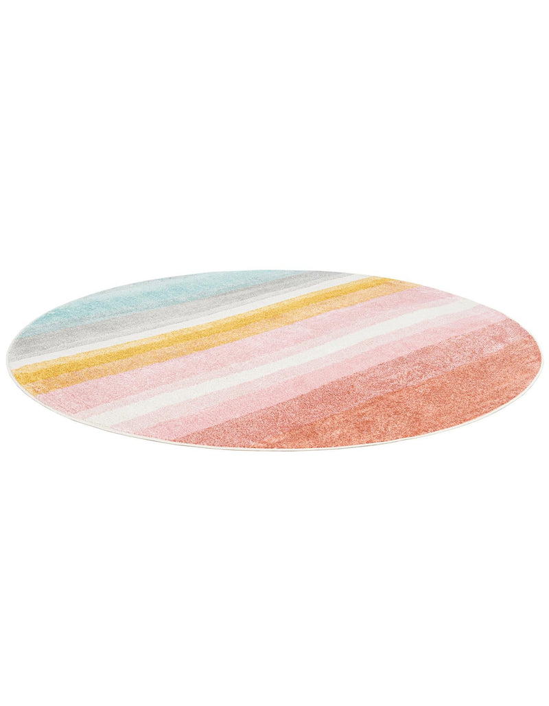 Wonder Tykes Collection Area Rug - Dreamland Round Multi lifestyle 46