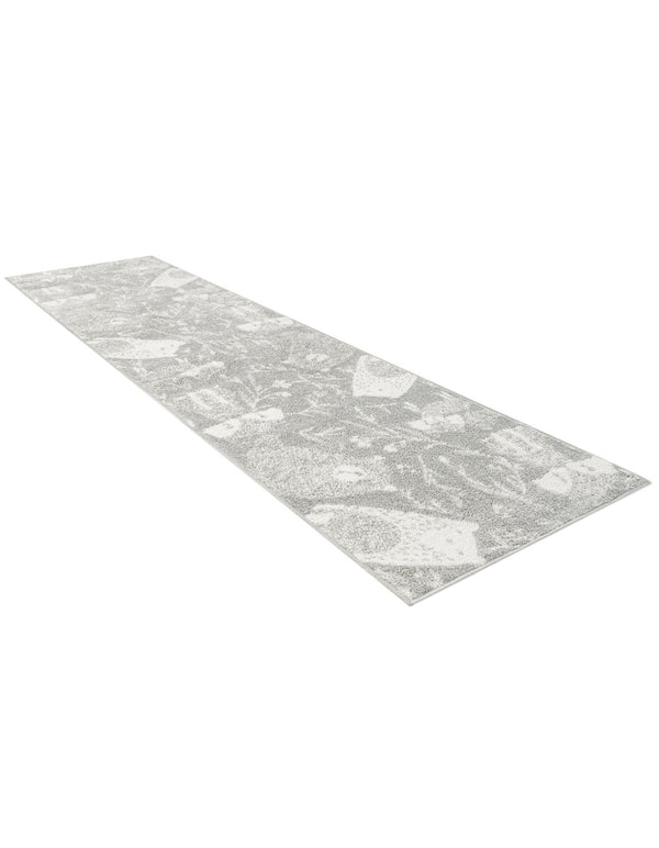 Wonder Tykes Collection Area Rug - Quirky Runner Gray lifestyle 38