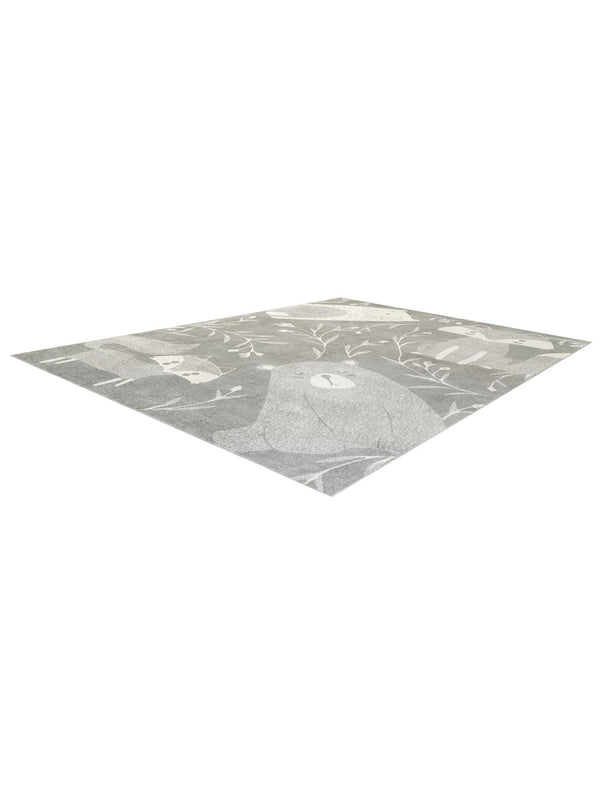 Wonder Tykes Collection Area Rug - Quirky Rectangle Gray lifestyle 3