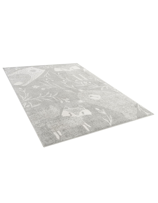 Wonder Tykes Collection Area Rug - Quirky Rectangle Gray lifestyle 7