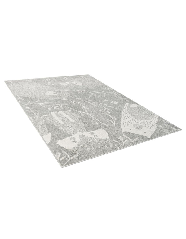 Wonder Tykes Collection Area Rug - Quirky Rectangle Gray lifestyle 8