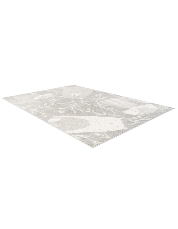Wonder Tykes Collection Area Rug - Quirky Rectangle Gray lifestyle 11