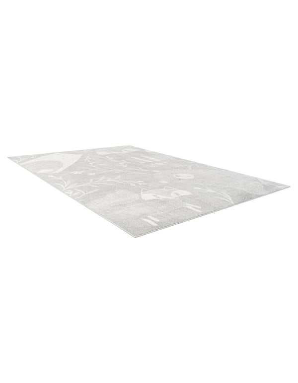 Wonder Tykes Collection Area Rug - Quirky Rectangle Gray lifestyle 9