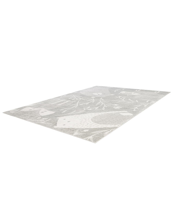 Wonder Tykes Collection Area Rug - Quirky Rectangle Gray lifestyle 14