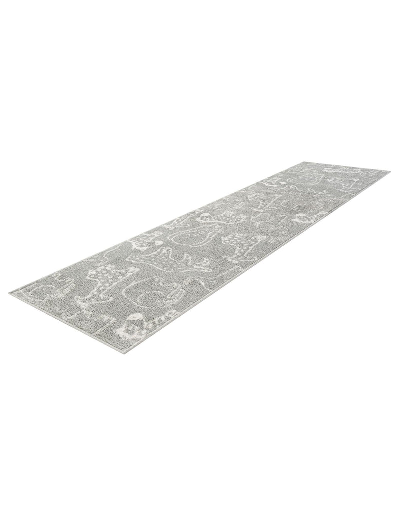 Wonder Tykes Collection Area Rug - Spectrum Runner Gray lifestyle 69