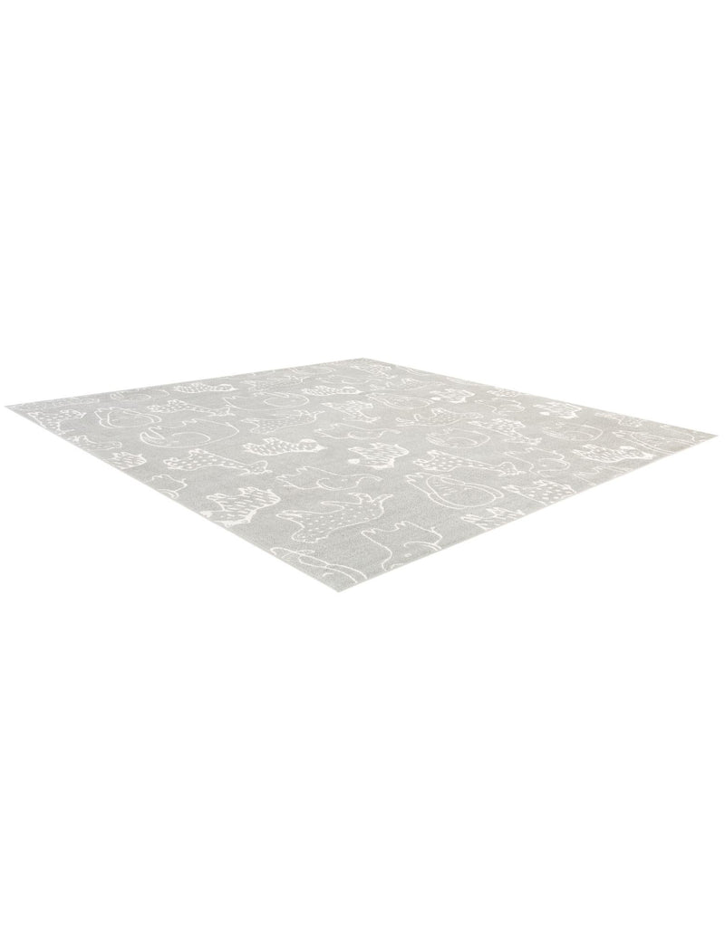 Wonder Tykes Collection Area Rug - Spectrum Square Gray lifestyle 60