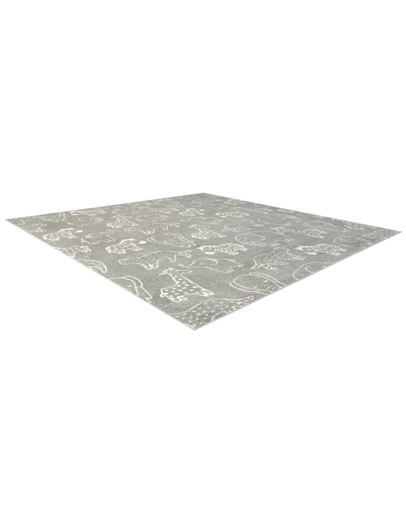 Wonder Tykes Collection Area Rug - Spectrum Square Gray lifestyle 61