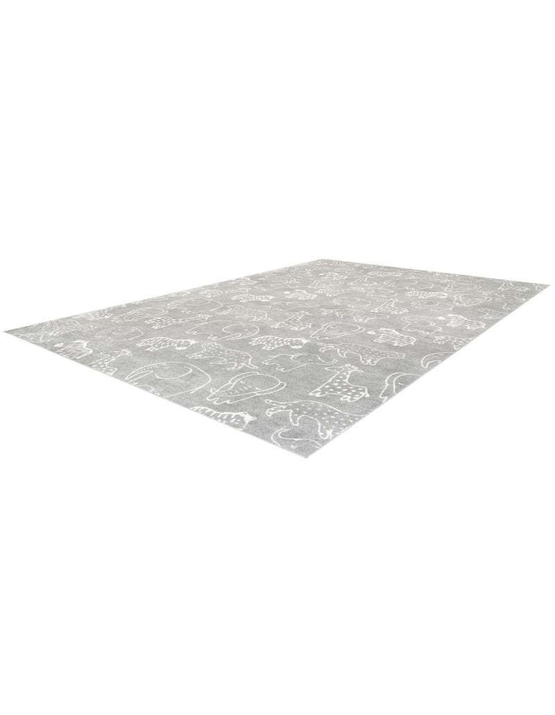 Wonder Tykes Collection Area Rug - Spectrum Rectangle Gray lifestyle 10