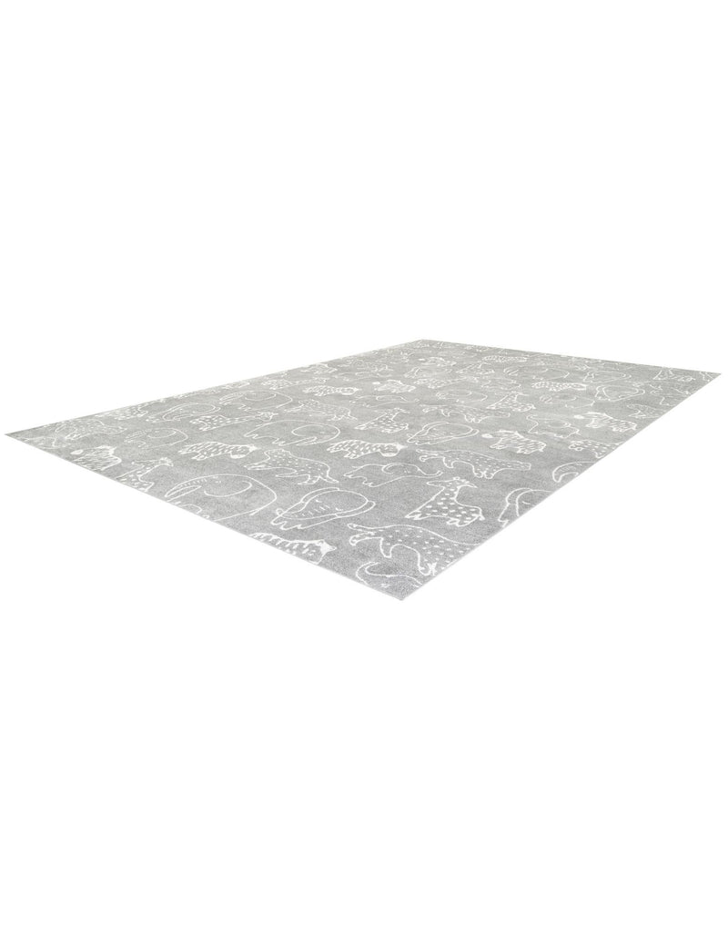 Wonder Tykes Collection Area Rug - Spectrum Rectangle Gray lifestyle 23