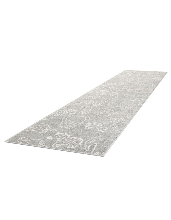 Wonder Tykes Collection Area Rug - Spectrum Runner Gray lifestyle 75
