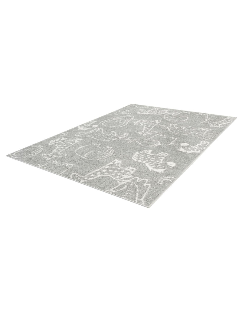 Wonder Tykes Collection Area Rug - Spectrum Rectangle Gray lifestyle 16