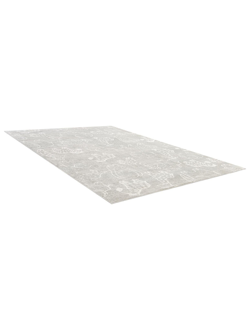 Wonder Tykes Collection Area Rug - Spectrum Rectangle Gray lifestyle 14