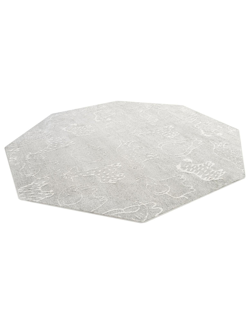 Wonder Tykes Collection Area Rug - Spectrum Octagon Gray lifestyle 56