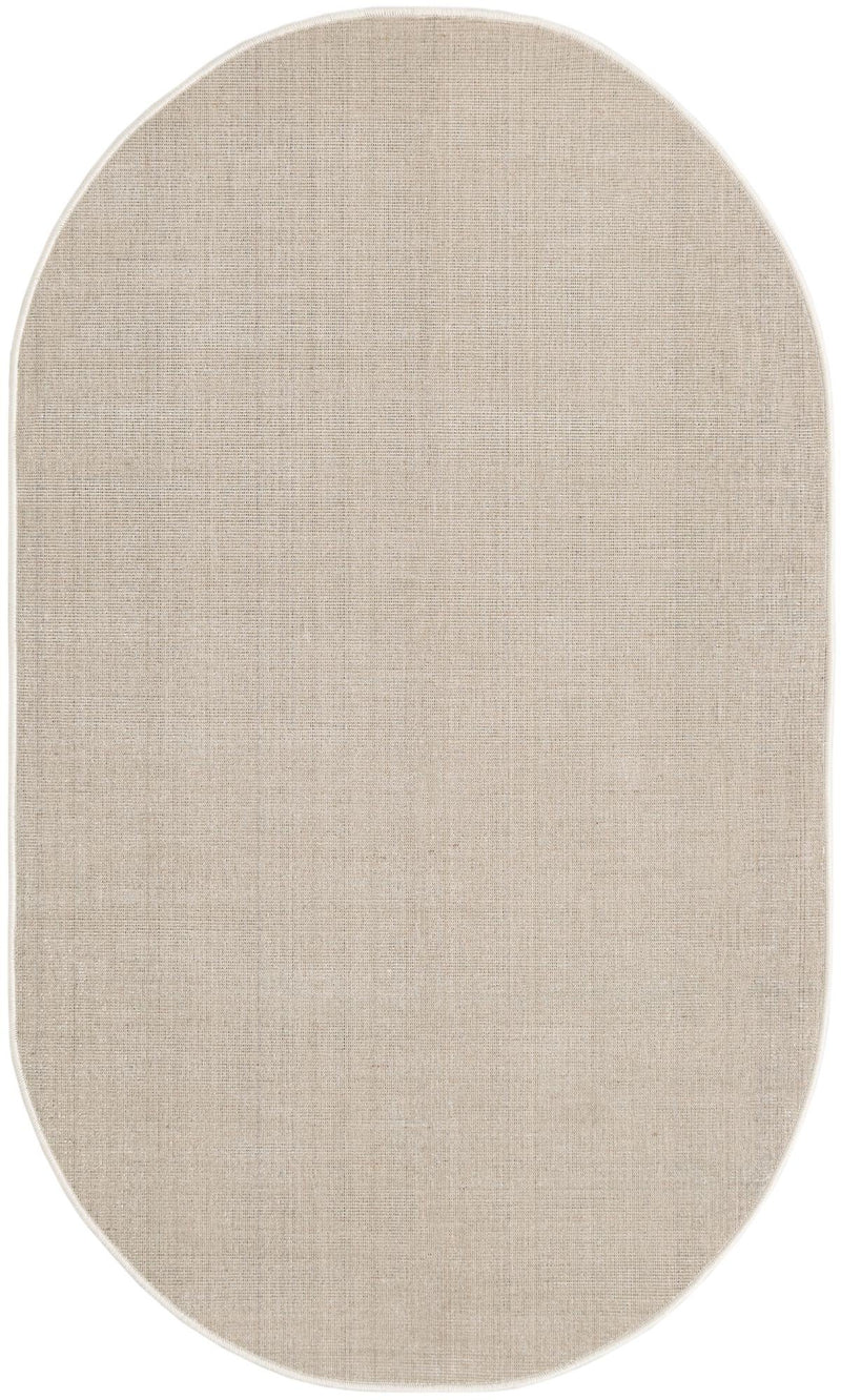 Soho Elegance Collection Area Rug - Chelsea (Beige) Oval Beige lifestyle 17