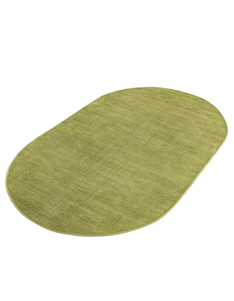 Soho Elegance Collection Area Rug - Chelsea (Green) Oval Green lifestyle 34