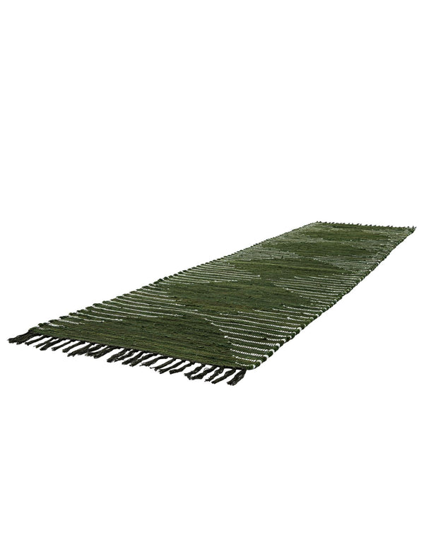 Thar Cotton Collection Area Rug - Jaisalmer (Green) Runner Green lifestyle 28