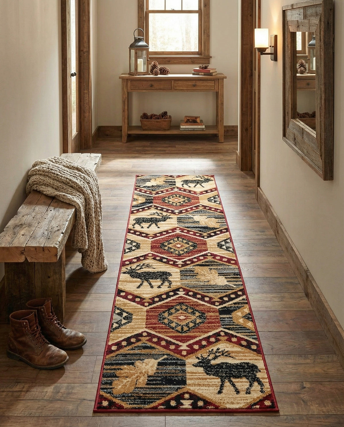 Frontier Trails Collection Area Rug - Mesa Runner Multi lifestyle 88