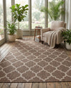 Savannah Pergola Collection Area Rug - Arbor (Brown) Rectangle Brown  lifestyle 14