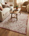 Tribal Terrace Treasures Collection Area Rug - Mayan Marina (Rust Red) Rectangle Rust Red  lifestyle 12