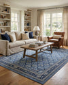 Horizon Collection Area Rug -  Aurora Rectangle Blue  lifestyle 12