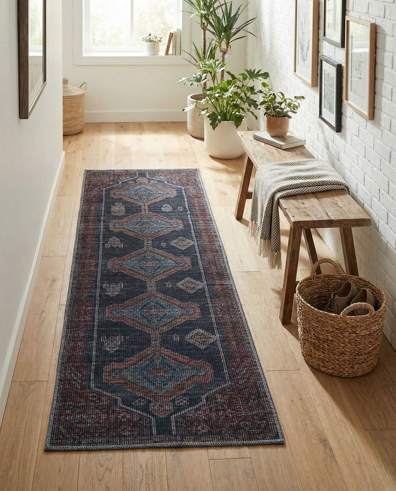 Rovaniemi Collection Area Rug - Lapland Runner Charcoal and Gray  lifestyle 34