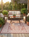 Tribal Terrace Treasures Collection Area Rug -  Incan Isle (Rust Red) Rectangle Rust Red  lifestyle 8