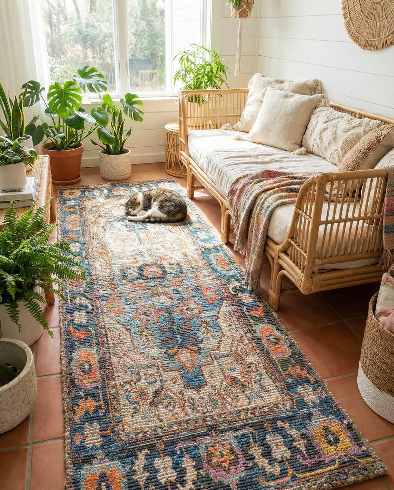 Savannah Threads Collection Area Rug -  Atacama Runner Multi  lifestyle 48