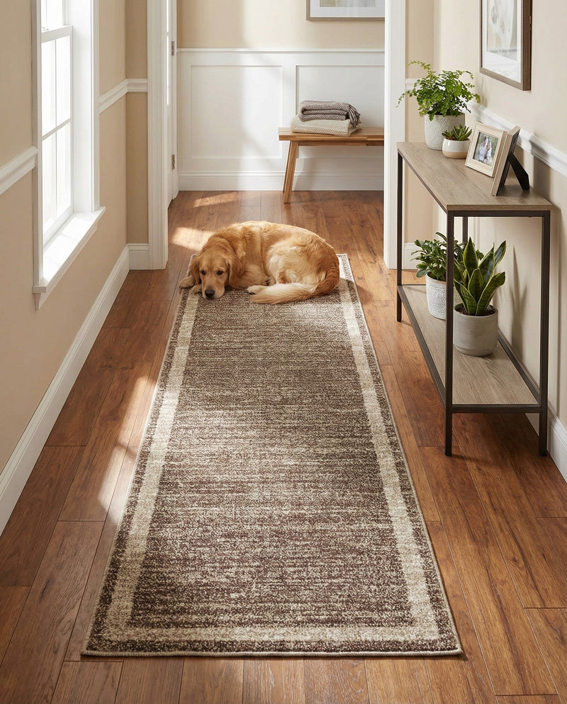 Studio Haven Collection Area Rug -  Alcove (Light Brown) Runner Light Brown  lifestyle 44