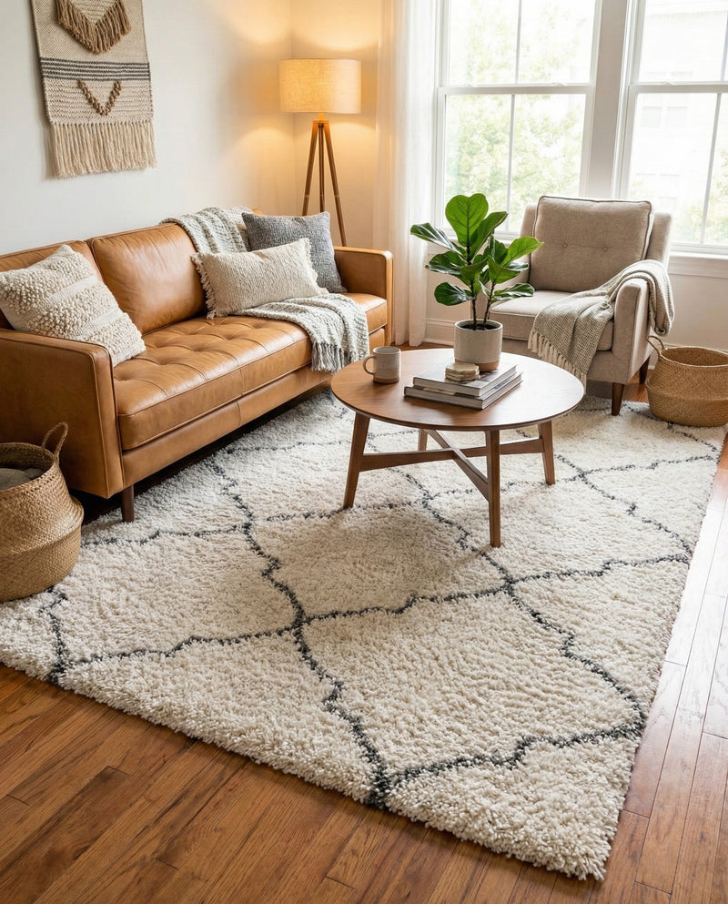Casablanca Comfort Collection Area Rug -  Medina Rectangle Ivory  lifestyle 15