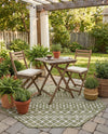 Savannah Pergola Collection Area Rug -  Pergola (Green) Octagon Green  lifestyle 47