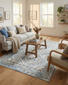 Savannah Elegance Collection Area Rug -  Tybee (Aqua Blue) Rectangle Aqua Blue  lifestyle 7