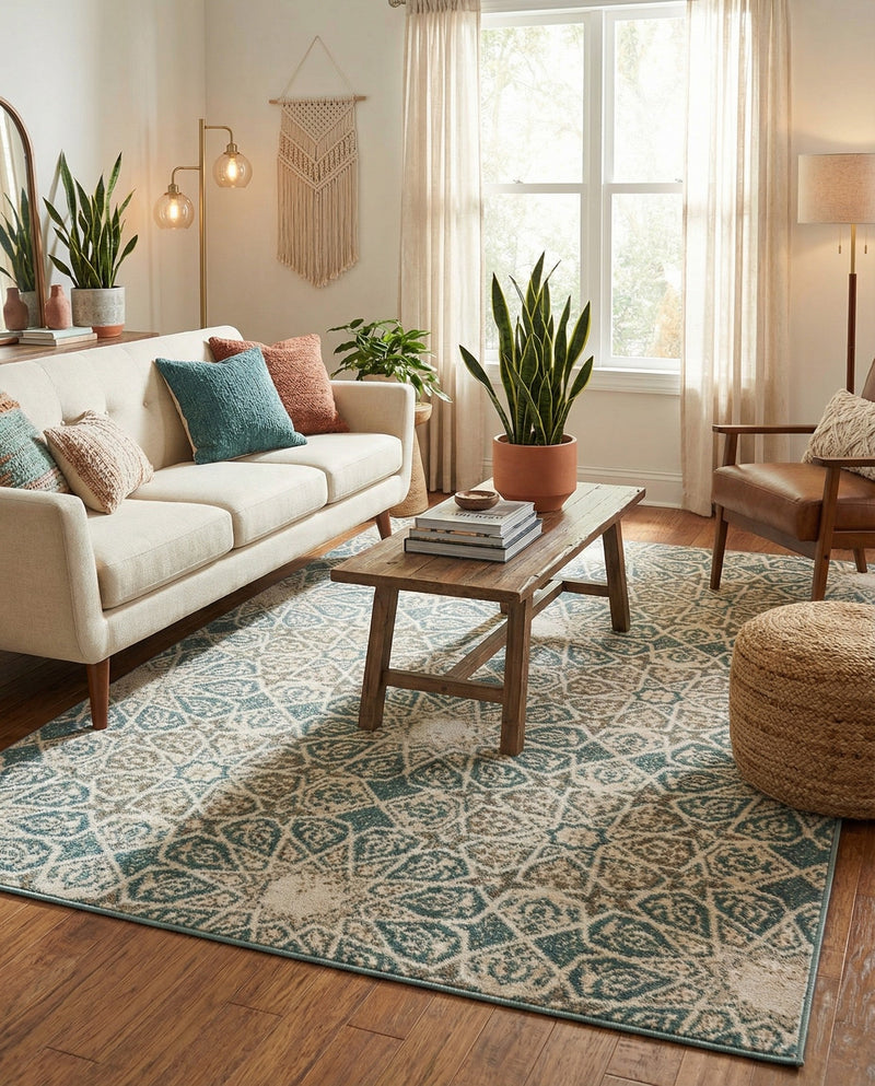 Gobi Sands Collection Area Rug -  UlanBuh Rectangle Multi  lifestyle 7
