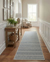 Seaside Stripes Collection Area Rug -  Boardwalk (Light Blue) Runner Light Blue  lifestyle 38