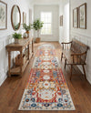 Parisian Elegance Collection Area Rug - Versailles (Rust Red) Runner Rust Red  lifestyle 56