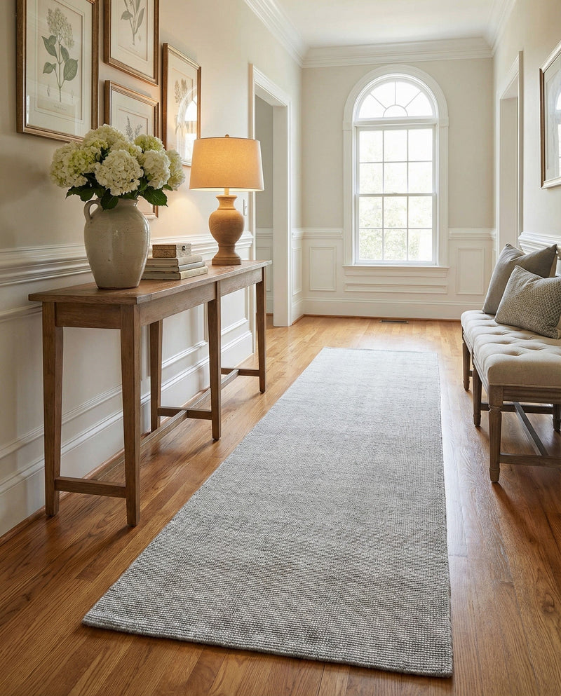 Berkshire Estate Collection Area Rug - Windsor (Grey Manor) Runner Grey Manor  lifestyle 49