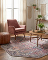 Vintage Memories Collection Area Rug - Echoes Octagon Beige pink  lifestyle 40