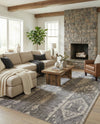 Cascade Range Collection Area Rug - Hood (Gray) Rectangle Gray  lifestyle 23