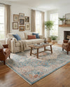 Coastal Haven Collection Area Rug - Seabreeze (Blue) Rectangle Blue  lifestyle 8